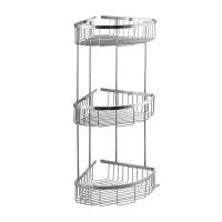 Полка тройная ,угловая овальная (нерж) GFmark